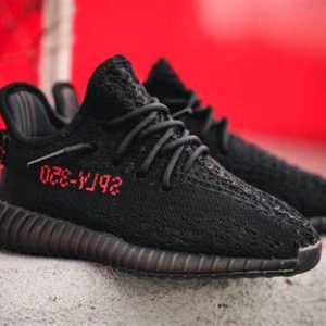 Yeezy 350 V2 Black and Red – Authentic Adidas Sneakers