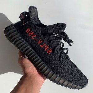 Yeezy Boost 350 Black Red - Authentic | Limited Stock